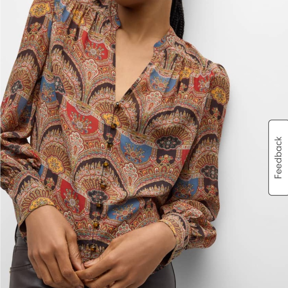 Veronica Beard Esmeralda Silk Blouse
